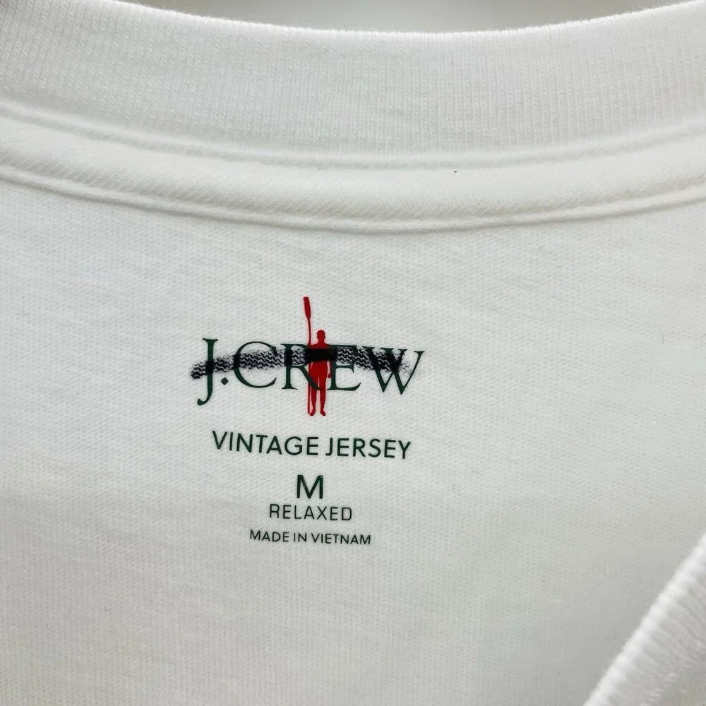 J‎ Crew Mens Size Medium Relaxed Cherub Vintage-Wash Cotton Graphic T-shirt 010